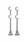 Dvigubas metalinis karnizo laikiklis 19 mm+19 mm