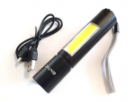 Įkraunamas žibintas Entac 3W XPE+2W COB