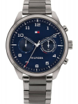Vyri&scaron;kas laikrodis Tommy Hilfiger Patrick, su mėlynu ciferblatu