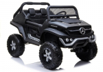 Vaiki&scaron;kas elektrinis visureigis Mercedes Unimog 4 x 4, juodas