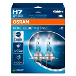 Halogeninės H7 lemputės, 55W, 12V, iki 5000K, COOL BLUE INTENSE (NEXT GEN) serija