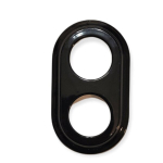 Keramikinis apvadas rozetei x2, juodas