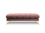 Dvivietis suoliukas Cosmopolitan Design Bali, rožinis/auksinės spalvos