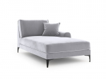 Ku&scaron;etė Mazzini Sofas Madara, &scaron;viesiai pilka/juoda