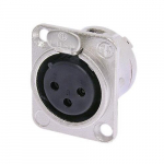 Korpusinis lizdas Neutrik XLR/f NC3FD-L-1