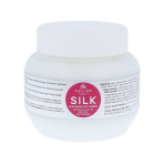 &Scaron;velnumo ir spindesio suteikianti plaukų kaukė su alyvuogių aliejumi ir &scaron;ilko proteinais Kallos Silk 275 ml