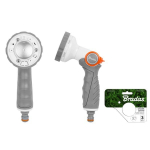 Laistymo pistoletas Bradas White Line SMOOTH CONTROL, 6 funkcijų, metalinis