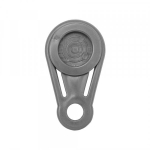 Tvirtinimo klipsai - spaustukai Bradas Bungee Cord Clips Eyelet, 12 vnt., grey