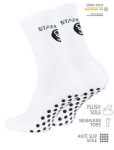 Unisex kojinės su ABS padais futbolui Stark Soul 2181, baltos