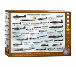 Dėlionė Eurographics, 6000-0075, WWII Aircraft, 1000 d.