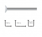 Du&scaron;o užuolaidos karnizas, reguliuojamas iki kampo, 90x90 cm, 90x80x90 cm, 170x75 cm, Spirella