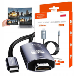 USB-C 3.1 ir HDMI 4K MHL kabelio adapteris 2 m Zenwire ZC-2