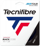 Teniso rakečių stygos Tecnifibre BLACK CODE 12m, 1,28mm, juodos spalvos