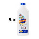 Kanalizacijos vamzdžių valiklis KURMIS, skystas, 1 l x 5 vnt. pakuotė