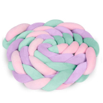 Lovytės apsauga - pynė, 3m mėtinė, rožinė ir violetinė