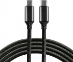 Kabel USB EverActive Kabel USB-C PD everActive CBB-1PD5 1m Power Delivery 5A z obsługą szybkiego ładowania 100W czarny