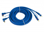 Kabelis 2xRCA, kampinis, 5m