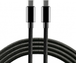 Everactive Usb-c - Usb-c kabel, 1m, juodas, greitas įkrovimas 60w