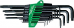 Wiha Prostar 366 Torx vidiniai raktai, 13 vnt.