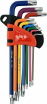 Torx raktų rinkinys Yato YT-05633 T10&ndash;T50, 9 dalių, S2 plienas