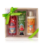 Vonios komplektas Accentra Hello Winter: du&scaron;o želė, 150 ml + kūno losjonas, 150 ml + rankų kremas, 60 ml