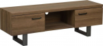 TV spintelė Beliani Timber, ruda/pilka