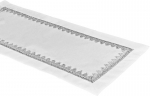 Dekoratyvinis stalo takelis OH-253-B, baltas, 40x220 cm