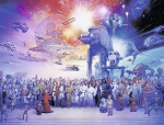 Dėlionė Ravensburger Star Wars (Žvaigždžių karai ), 2000 d.