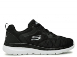Sportiniai bateliai moterims Skechers 12607BKW, juodi
