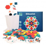 Medinė Montessori dėlionė 180 dalių