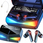 Belaidės ausinės RGB Bluetooth su powerbank funkcija