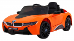 Vienvietis vaiki&scaron;kas elektromobilis BMW I8 Lift, oranžinis