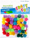 Dekoratyvinis pom pom mini 60el - Craft with Fun