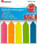 Fluorescencinės žymeklių juostelės 12x45mm, 5 spalvos, 125 vnt.