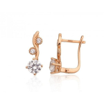 Auksiniai auskarai moterims Diamond Sky Juno Gold XXXI DS02A463