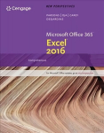 New Perspectives Microsoft (R) Office 365 & Excel 2016: Introductory