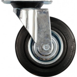 Vorel 100mm pasukamas ratukas su juoda guma