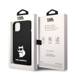 Karl Lagerfeld Liquid Silicone Choupette NFT iPhone 14 Plus Black