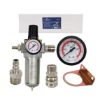 Oro srauto reguliatorius 1/2 su filtru ir monometru