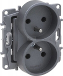 Legrand Niloe Selection dvigubas elektros lizdas, plienas