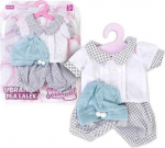 Suknelė ir &scaron;varkelis lėlei Natalia (iki 40 cm)