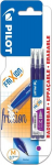Pilot Frixion 0.7 mm violet refills, 3 pcs