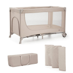 Maniežas Kinderkraft Joy 2 Travel Cot, Beige