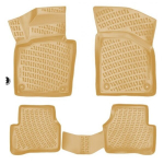 Guminiai kilimeliai beige 3D RIZLINE VW PASSAT B6/B7 (2005-2015)