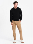 Laisvalaikio kelnės vyrams Ombre Clothing, rudos