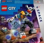 LEGO&reg; 60428 miesto erdvės konstravimo robotas, roboto minifigūrėlės žaislas su kosmine apranga, dovana 6 ir 6 metų vaikams