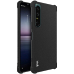 &bdquo;Imak&ldquo; sustiprintos apsaugos kieto silikono (TPU) dėklas - juodas + apsauginė ekrano plėvelė (Xperia 1 IV)