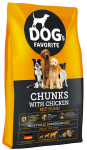 Happy Dog Favorit Chunks suaugusiems &scaron;unims su vi&scaron;tiena, 15 kg