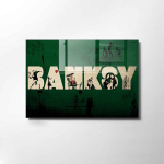 Stiklinė sienų dekoracija Banksy, 70 cm
