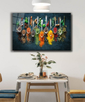 Stiklinė sienų dekoracija Prieskoniai, 46 cm